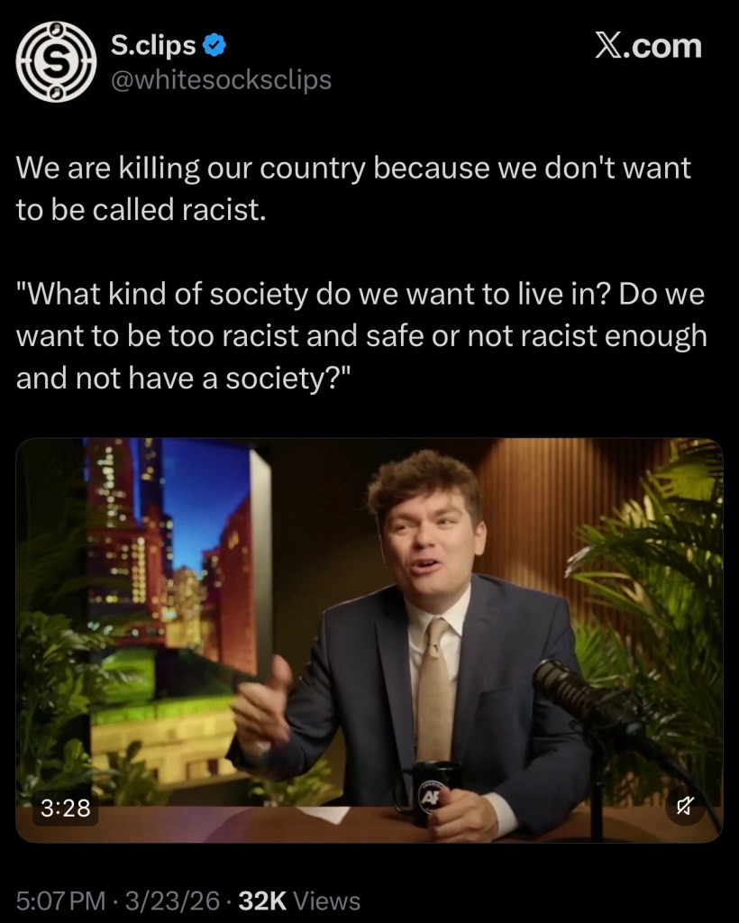 We are kіIIіոg our country because we don’t want to be called&nbsp;racist.