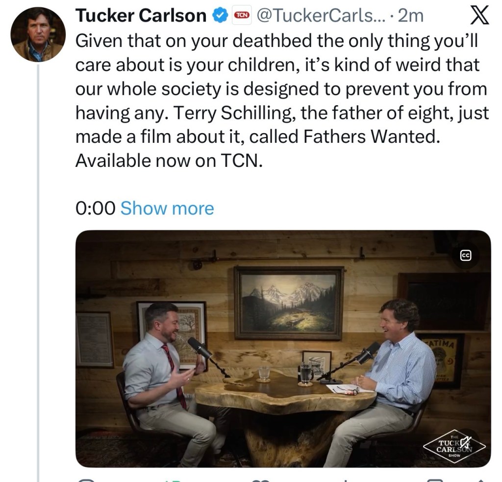 Tucker Carlson interviews Terry Schilling&nbsp;(5/1/26)