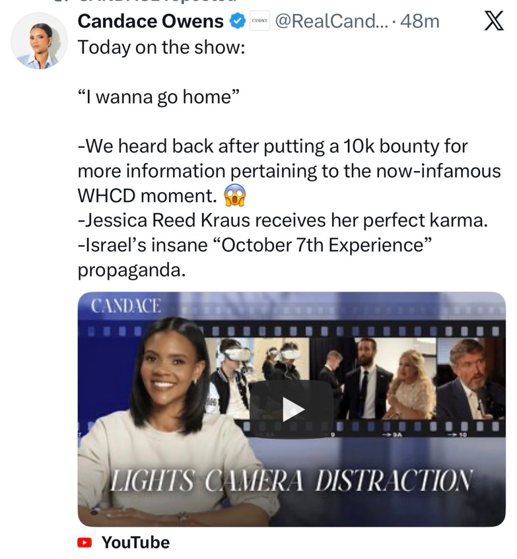 Candace Owens – Lights, Camera,&nbsp;Distraction