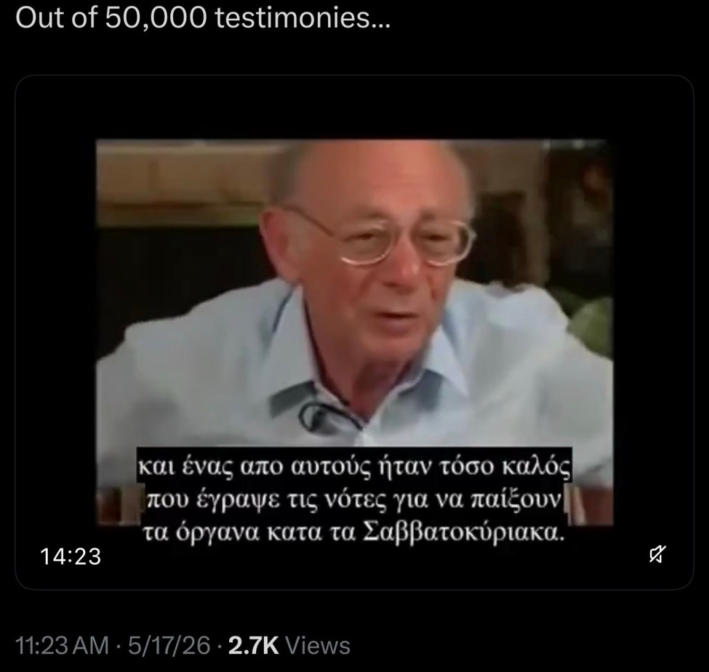 Out of 50,000&nbsp;testimonies…